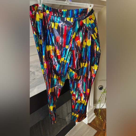 Colorful Abstract Patterned Pants - Picture 3 of 5